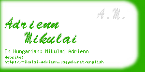 adrienn mikulai business card